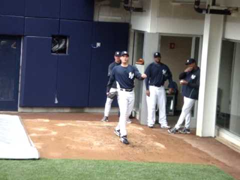 Andy Pettite Bullpen Session at the New Yankees St...