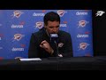 Coach Daigneault following the Thunder's 19-point comeback win | Post Game Media | November 9, 2025