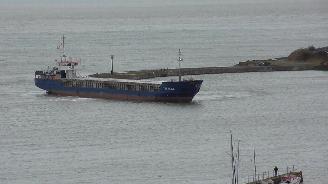 mv 'THESEUS' at Port Penrhyn, Bangor, N.Wales. 31/1/21.
