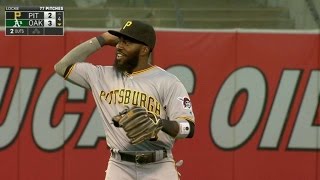 Celebrity PIT@OAK: Harrison adjusts to field a deflection Profile