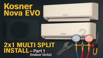 Kosner Nova EVO Multi Split 2x1 – Indoor Unit Install (Part 1)