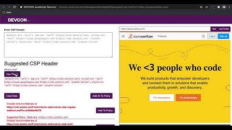 CSP otto~mate by DEVCON. Automated Content Security Policy.  Saves time. Hardens security.