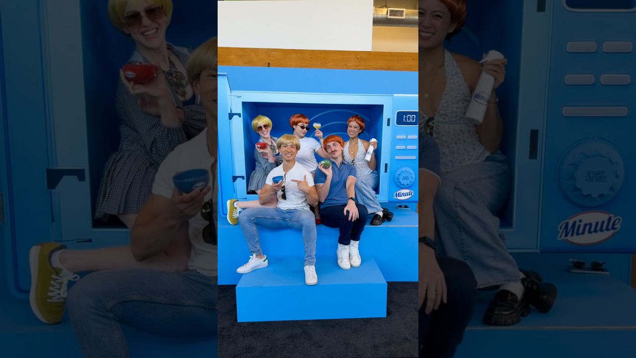 POV: I made a Minute Rice bowl and turned into Kris Jenner’s blonde cousin at The Feedfeed in LA 🍚