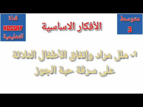 تحضير درس قلق ممض ثالثة متوسط