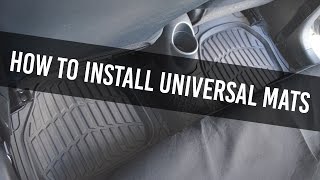 How to Install Universal Car Floor mats  Trimmable 'MotorTrend'