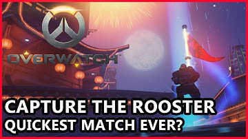 Overwatch Capture The Rooster Gameplay - Quickest Match Ever? - Overwatch Capture The Flag Gameplay