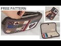 #0078 Quilted Wallet Quilted Wallet  Making Card Wallet Purse Free Pattern Fabric Wallet Making