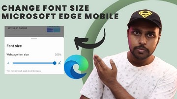 Change font size microsoft edge mobile | how to change text size in microsoft edge