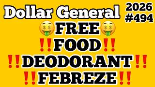 2026#494🤑Dollar General Couponing🤑FREE🤑FOOD‼️DEODORANT‼️FEBREZE‼️AND MUCH MORE‼️MUST WATCH👀👀