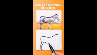 EASY 1 MINUTE DRAWING LESSON #shorts