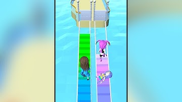 Bridge Race - Gameplay Level 41 To Level 50 - PART 5 (Android, iOS)