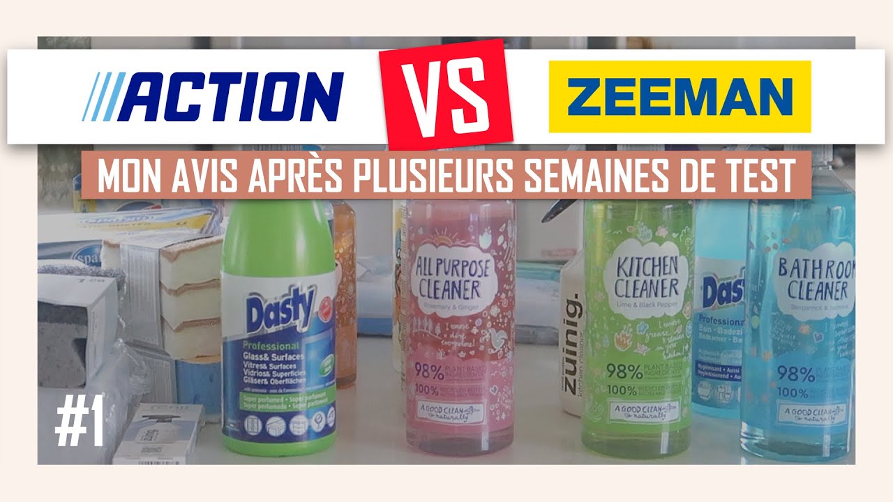 Mon avis sur les produits d'entretien ACTION + ZEEMAN #1 | ménage rangement ✖ MAMAN ORGANISATION ✖