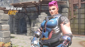 Overwatch PTR - Play of the Game: Zarya Chasing Reaper
