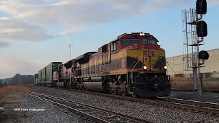 1-6-2026: KCSM SD70ACe 4073 & CP SD70ACU 7045 Lead NS 287 By Edgewood Ave - Macon, GA
