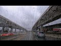 Driving in RAIN Intense Weather on the Highway for Sleep Relaxation