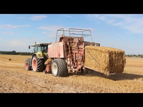 Big Baling - Pressage de paille : Claas Axion & Hesston