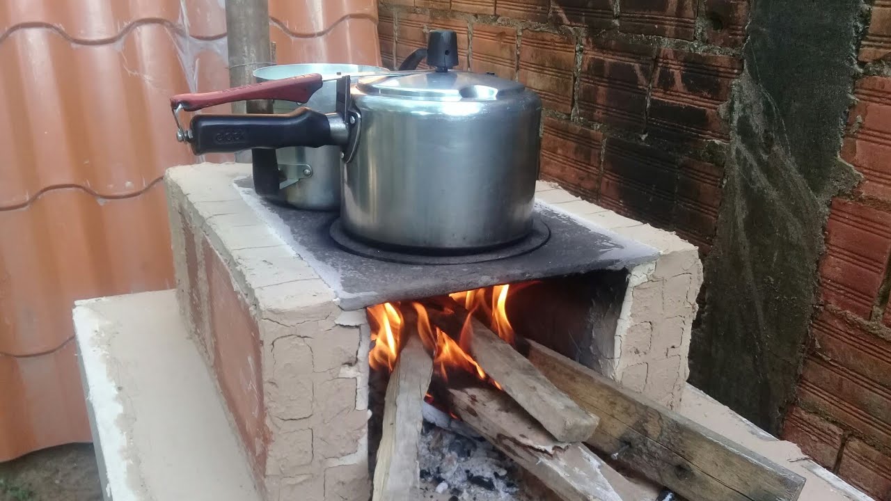 Como fazer um fogão a lenha com barro; simples, fácil e rápido-passo a ...
