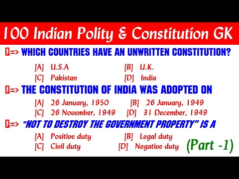 100 Indian Polity