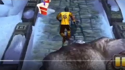 Temple Run 2 | FROZEN SHADOWS MAP w/ BARRY BONES STRIKER! By Imangi