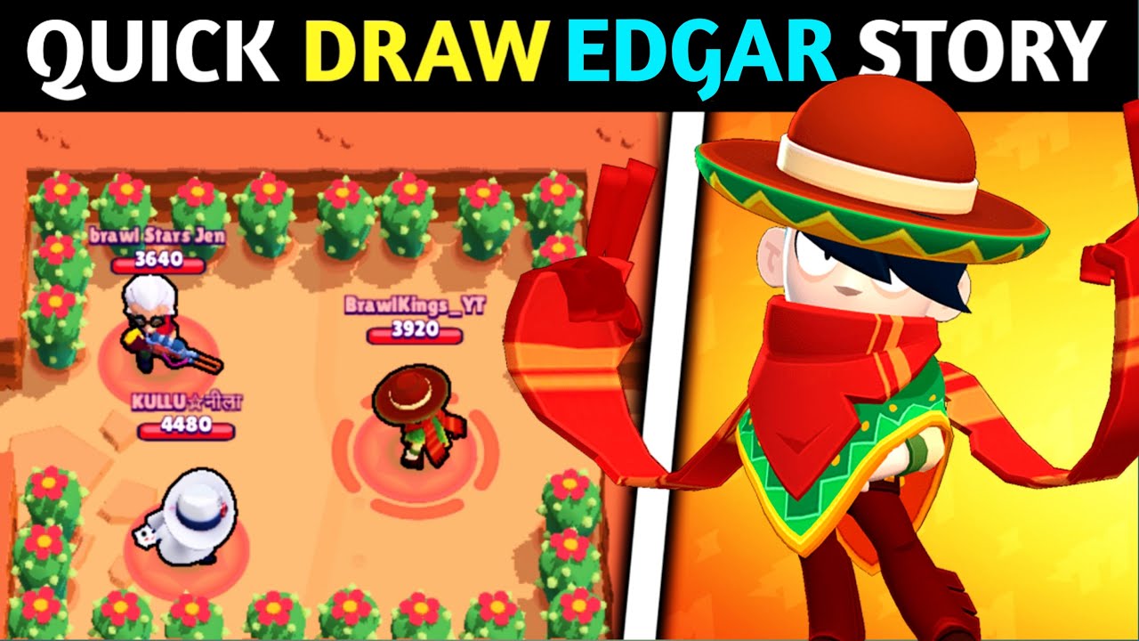 STORY OF QUICKDRAW EDGAR, MISFORTUNE TARA AND BELLE|| BRAWL STARS STORY || ANKIT - BRAWL STARS