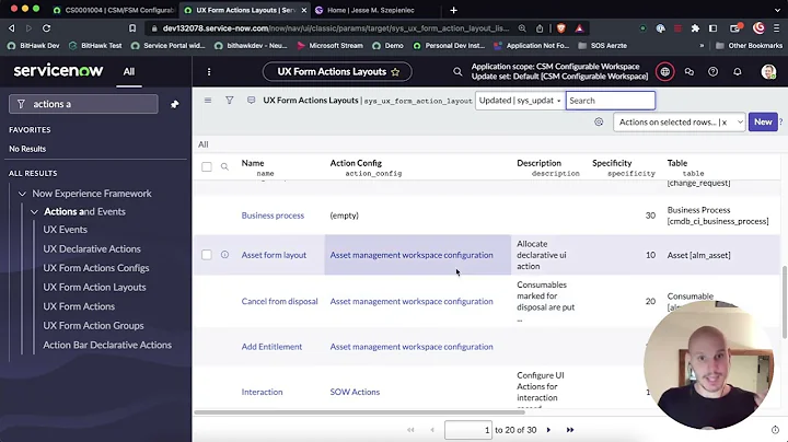Adding a Button to a Configurable Workspace (Declarative actions / Next Experience / UI Builder)