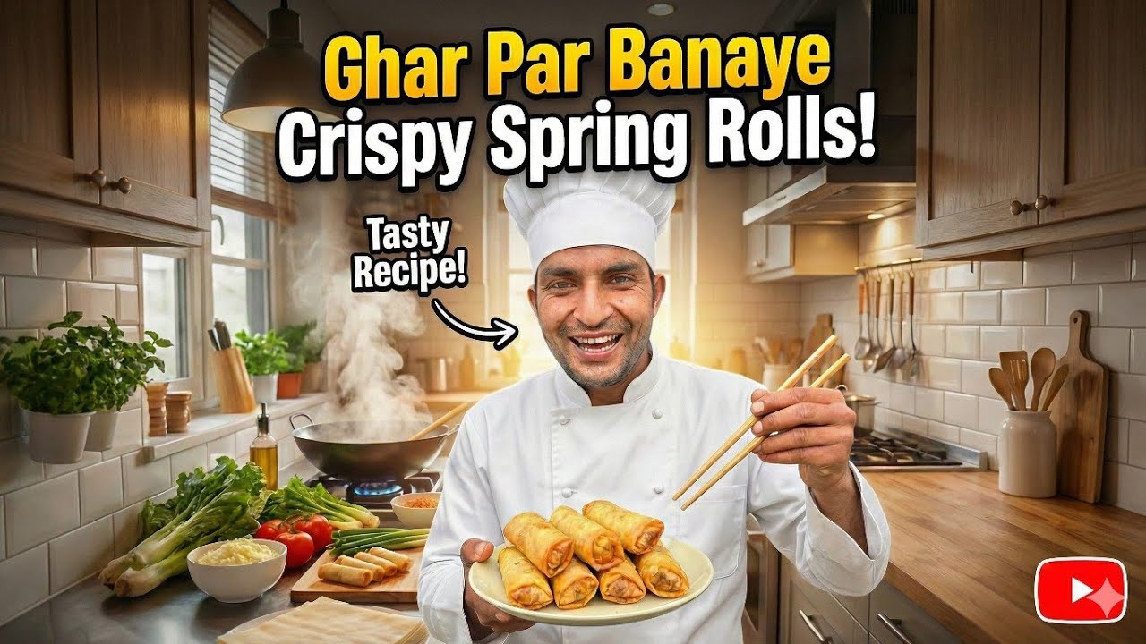 How to make restaurant style spring rolls @foddie