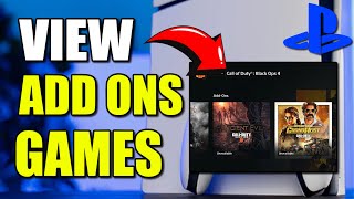 How to View Purchased Add ons for GAMES on PS5 Console (Best Method)