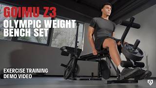 GOIMU Z3 900LBS Olympic Weight Bench Set | Goimu