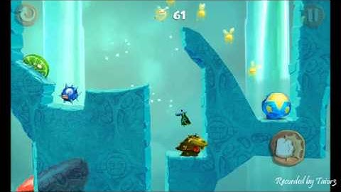Rayman Fiesta Run Level 5 Invaded Dragon Hop Walkthrough PERFECT 100%