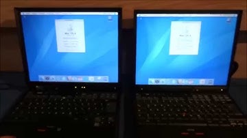 Bootrace: IBM Thinkpad R40/T30 Hackintosh mit OS X 10.4.8