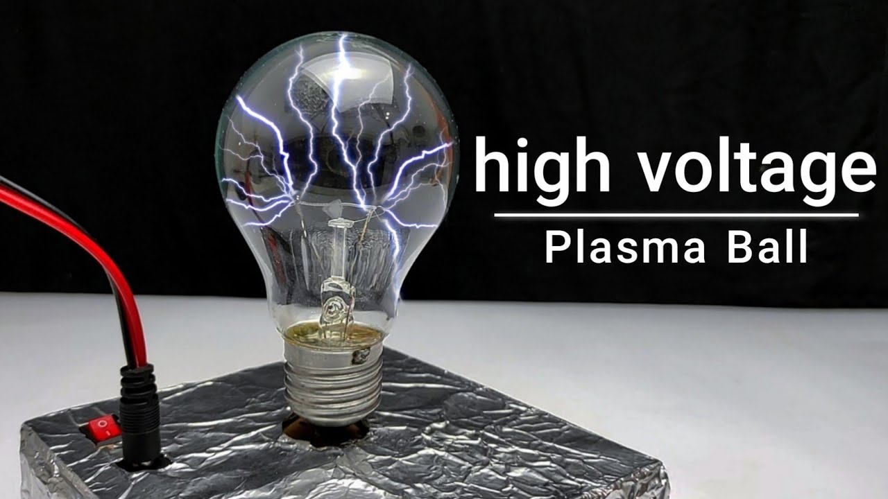 DIY - plasma ball at home - how to make High voltage generator - YouTube