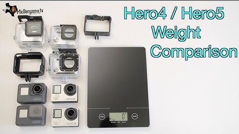 GoPro Hero5 vs Hero4 Weight Comparison - GoPro Tip #572 | MicBergsma