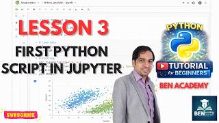 Python for Beginners - Lesson 3: First Script in Jupyter Notebook | Variables, Input, and Data Types