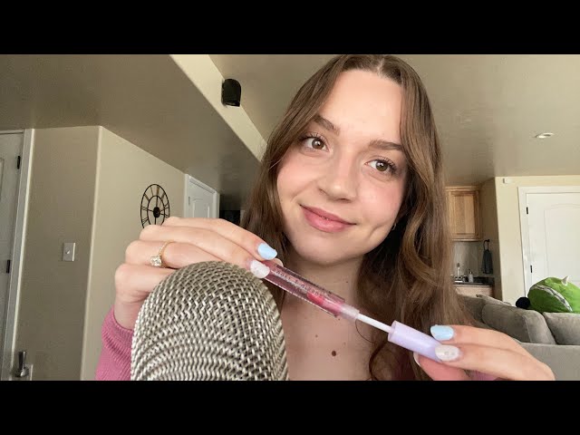 ASMR Satisfying Lip Gloss Sounds 💄✨(clicky whispers) 