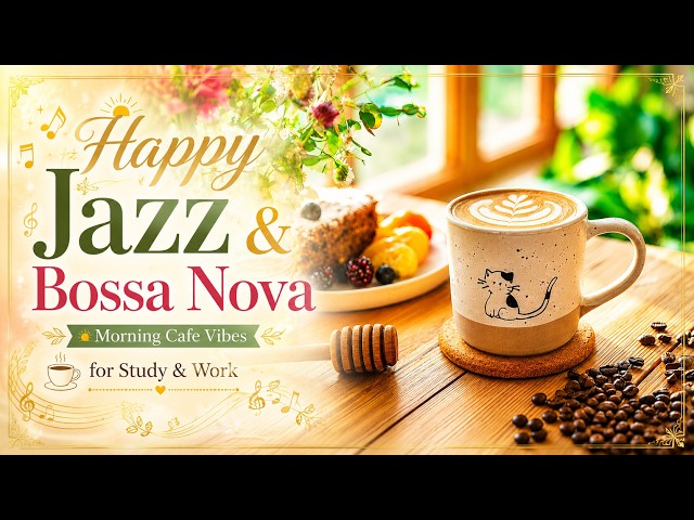 Happy Jazz & Bossa Nova ☀️ Morning Vibes | Cafe Music for Study