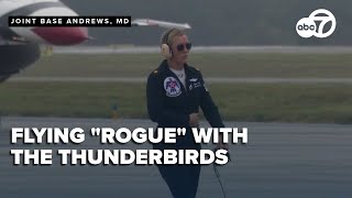 The Air Force Thunderbirds' only female pilot takes flight above the DMV
