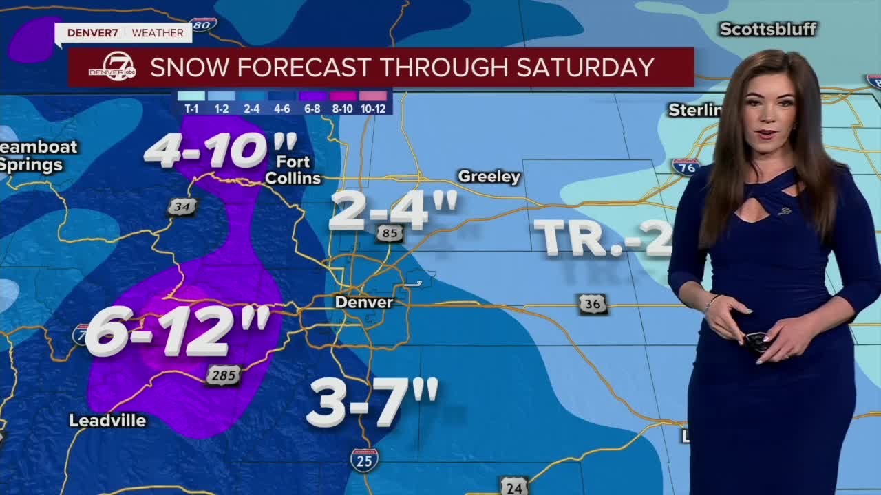 Denver weather: Snow all day Friday across Front Range - YouTube