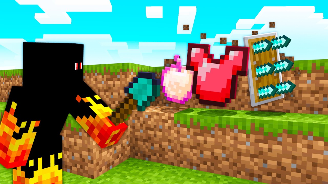 QUEBRAR BLOCOS DA ITENS ALEATÓRIOS NO MINECRAFT