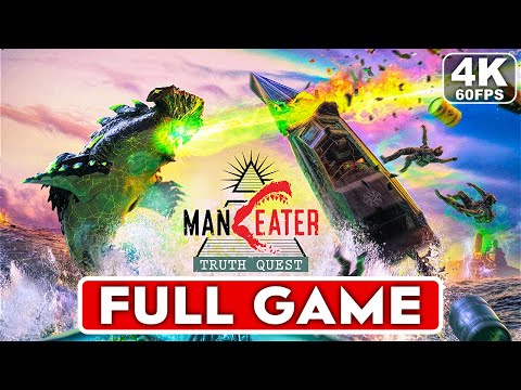 MANEATER TRUTH QUEST DLC Прохождение игрового процесса, часть 1 ПОЛНАЯ ИГРА [4K 60FPS PC] — без комментариев