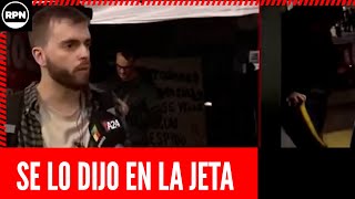 Le chantaron la verdad EN LA JETA a periodistas de A24 cuando sacaron a pasar su xenofobia