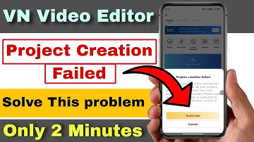 vn app project creation failed problem | vn app par project creation failed problem