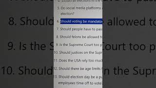 Should Voting Be Mandatory As It Is In Some Other Democracies