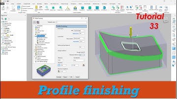 Autodesk powermill 2021 profile finishing  profile finishing programming tutorial in hindi