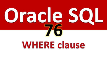 Oracle SQL Developer Tutorial For Beginners  76   Filtering Data using WHERE clause