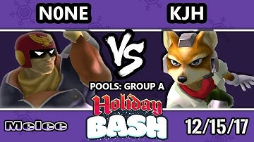 Holiday Bash SSBM - ALG | n0ne (Captain Falcon) VS KJH (Fox) - Melee Pools