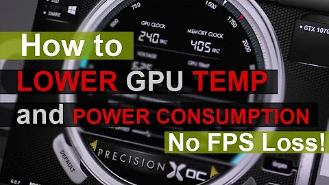 How to - LOWER Graphics Card TEMPERATURE and POWER CONSUMPTION (NVIDIA)