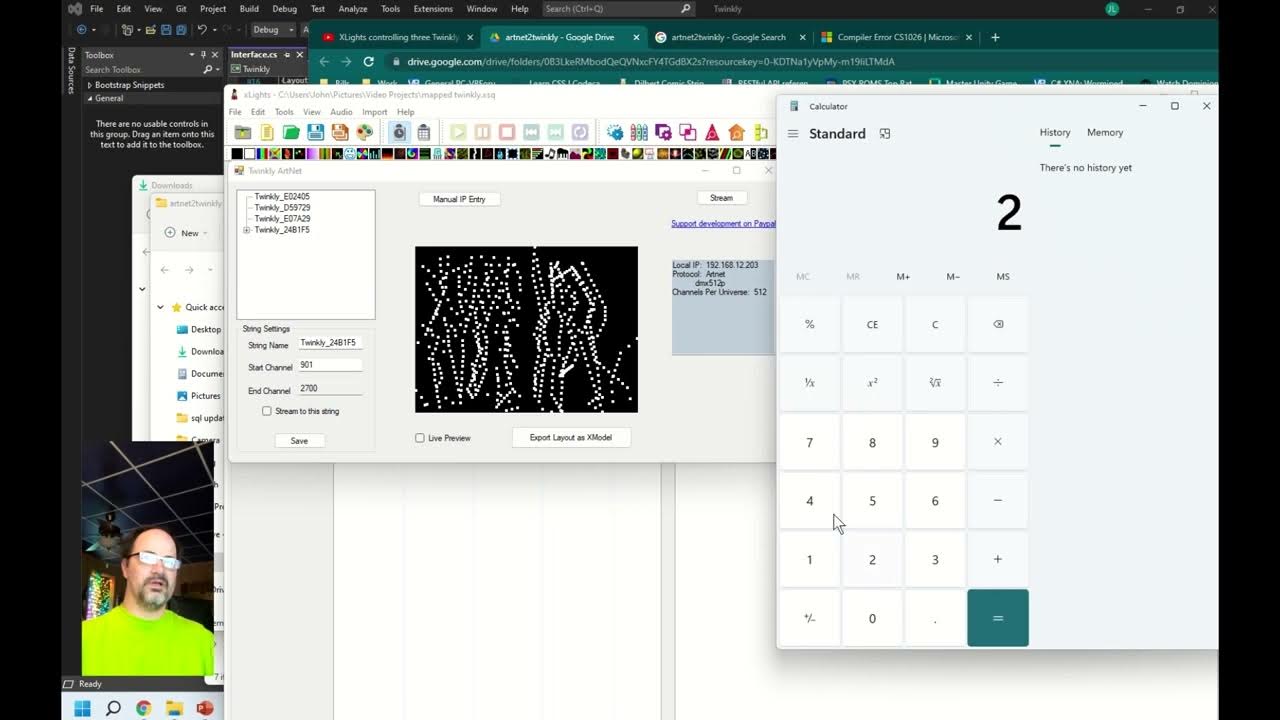 Tutorial Connect XLights to Twinkly using (old) YouTube