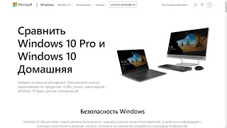 Чем отличается Windows 10 Home от Windows 10 Pro ?