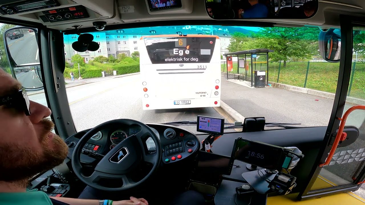 (Onboard) Route 27 To Haukeland Hospital - MAN Lion's City 15M CNG 