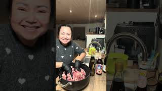 หมูหิมะเดียว😂แดดเดียวแบบไม่ง้อแดด #yainangdenmark #กินไปไทยหรั่ง #food  #หมูแดดเดียว